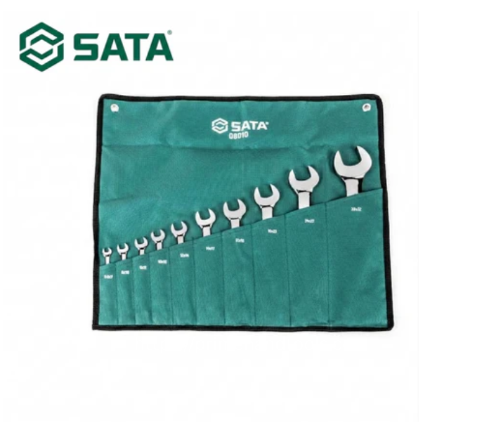 10 Pcs Metric Open End Wrench Set