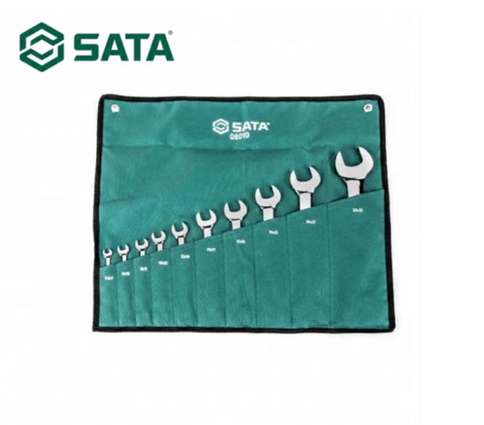 10 Pcs Metric Open End Wrench Set