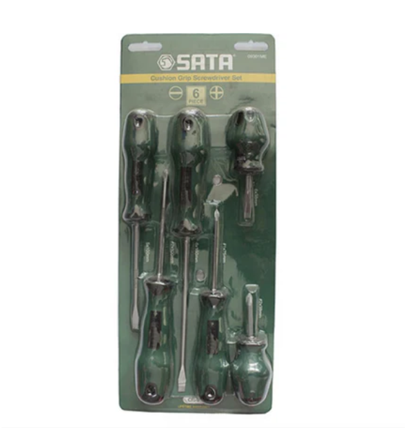 6 Pcs Cushion Grip Screwdriver Slotted Philips