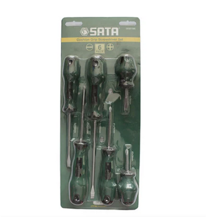6 Pcs Cushion Grip Screwdriver Slotted Philips