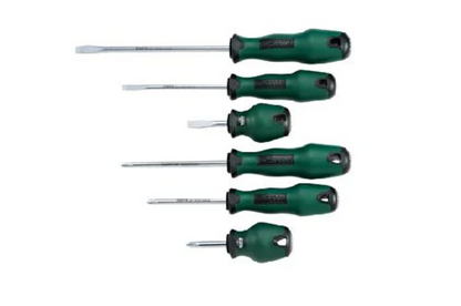 6 Pcs Cushion Grip Screwdriver Slotted Philips