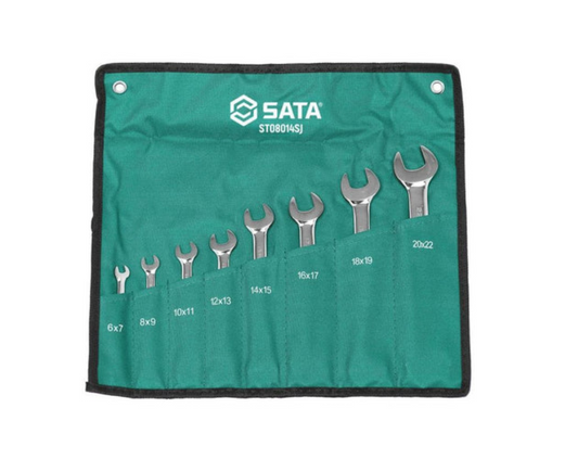 8 Pcs Open End Wrench Set