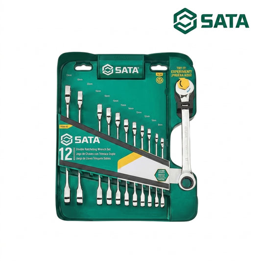 SATA 12 Pcs Double Ratcheting Wrench Set ST09066-02