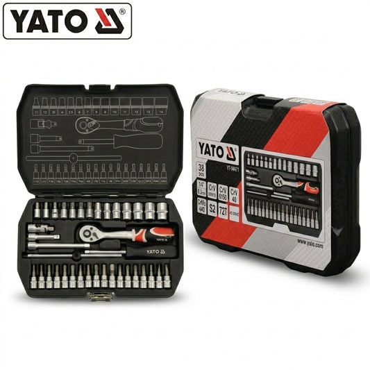 YATO 1/4" Socket Set (38 Pcs)
