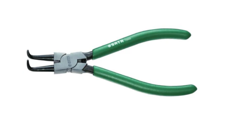 Snap Ring Pliers External Closed Curved 7"