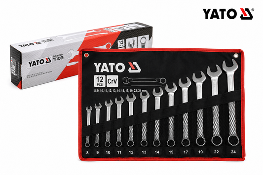 YATO Combination Spanner Wrench Set (8mm–24mm)