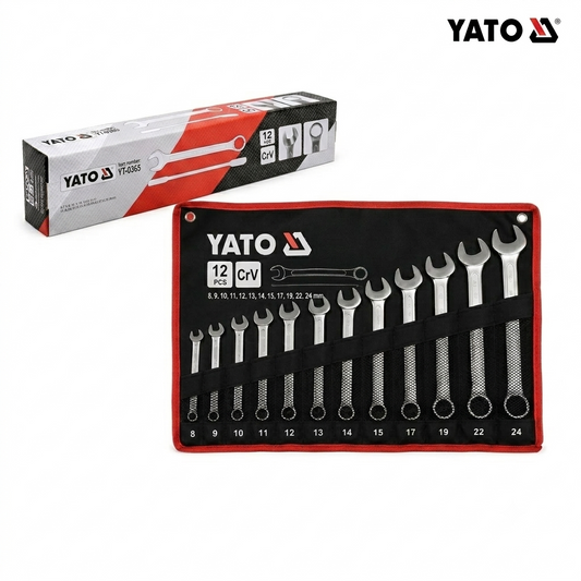 YATO Combination Spanner Wrench Set (8mm–24mm)