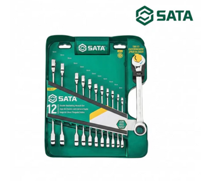 12 Pcs Double Ratcheting Wrench Set