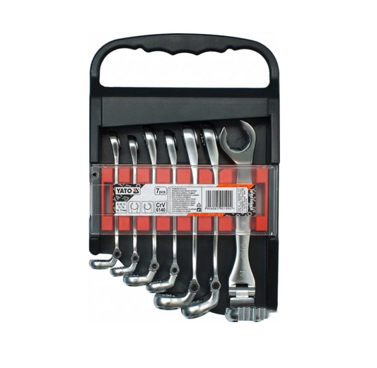 FLEXIBLE FLARE NUT SPANNER SET 7PCS