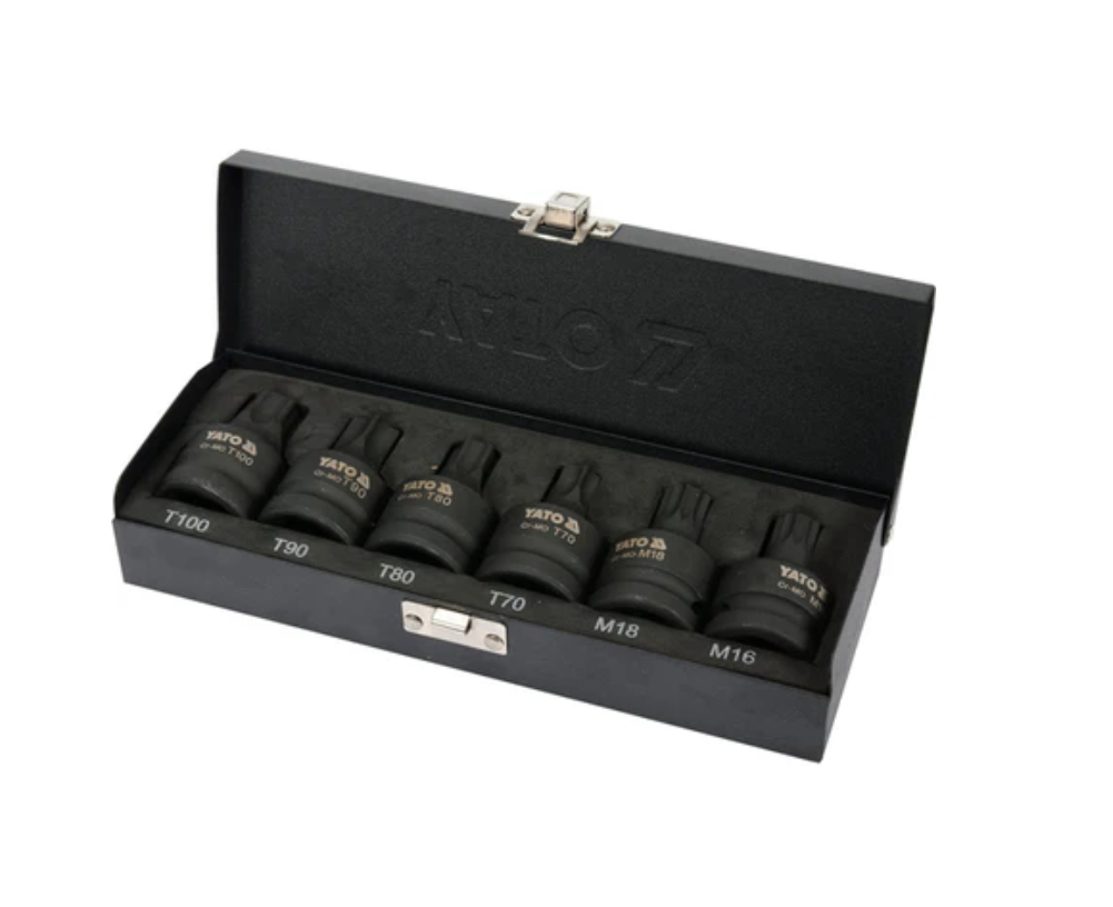 6PCS 3/4"SPLINE & STAR BIT SET
